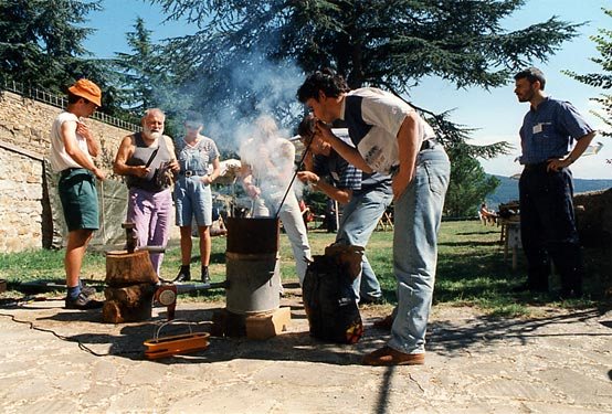 1996 · Cortona. Fire turns material into experience