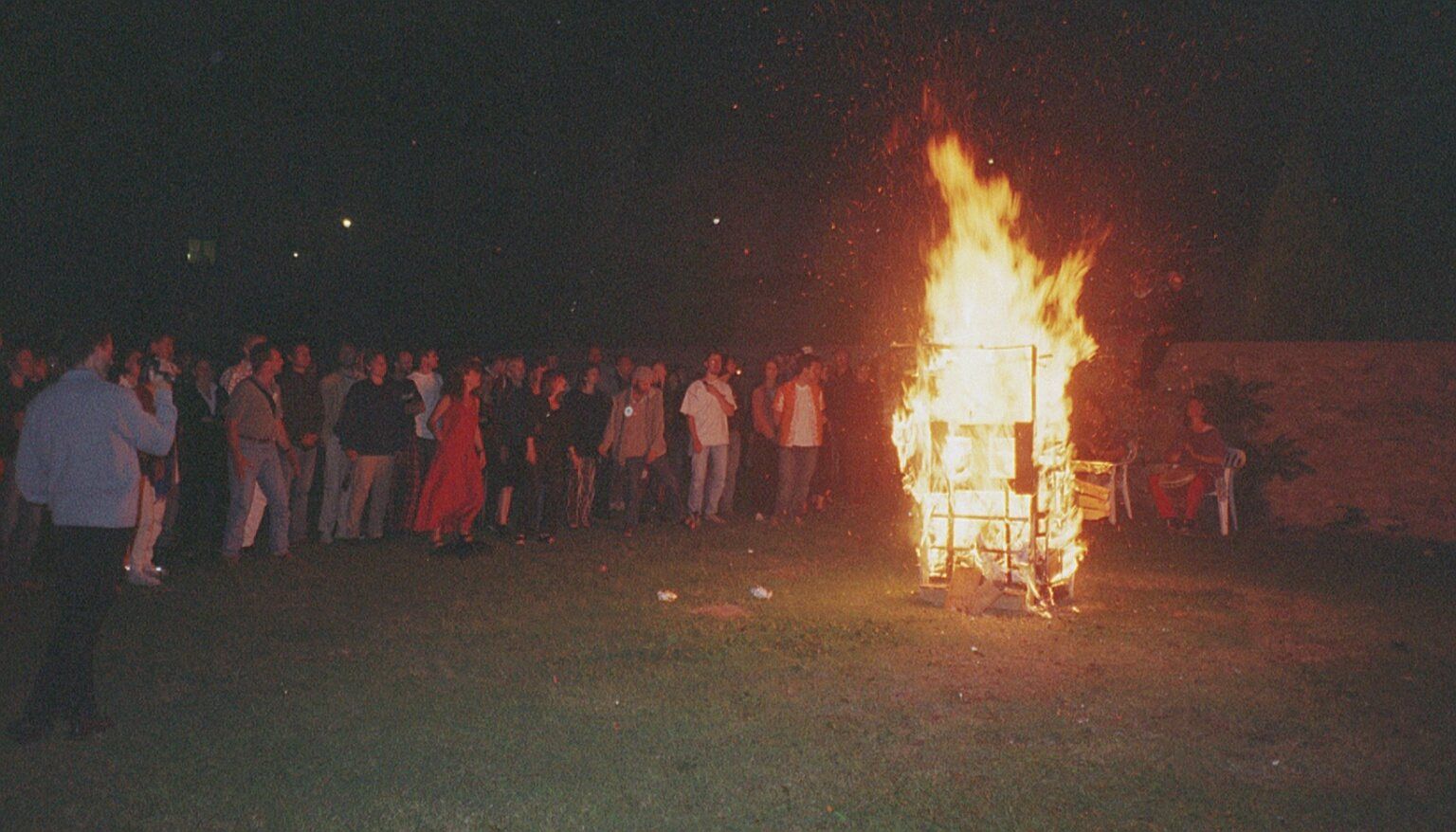 2003 · Cortona. A fire sculpture after dark